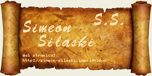 Simeon Silaški vizit kartica